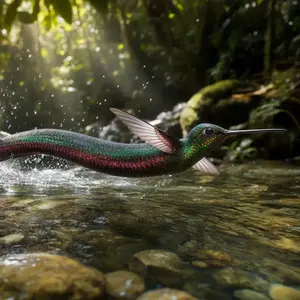 Electric eel + Hummingbird